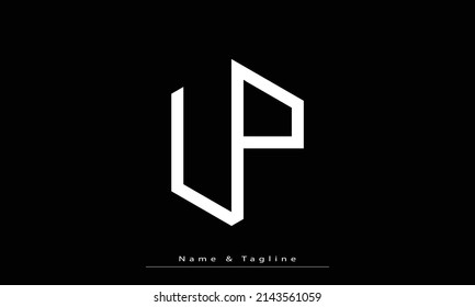 Alphabet letters Initial Monogram Logo LP , PL