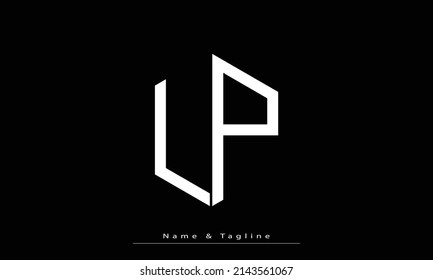 Alphabet letters Initials Monogram logo LP , PL