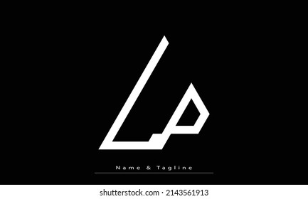 Alphabet letters Initials Monogram logo LP , PL