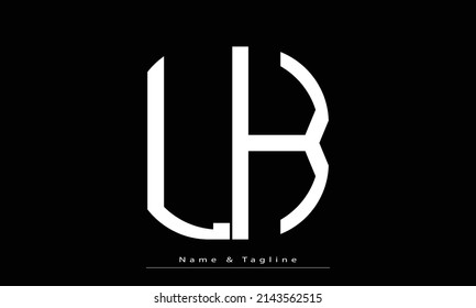 Alphabet letters Initial Monogram Logo LK, KL