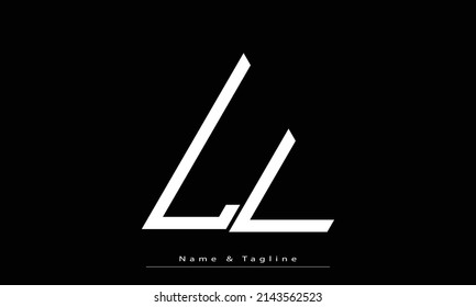 Alphabet letters Initials Monogram logo LL