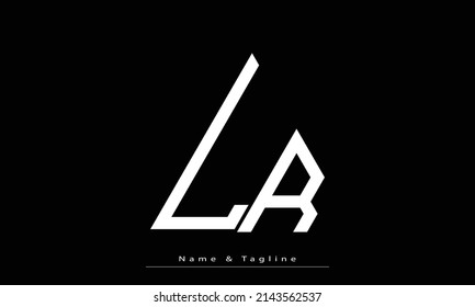 Letras alfabéticas Iniciales Logotipo Monograma LR , RL