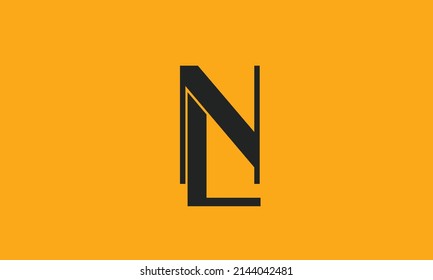 Alphabet letters Initials Monogram logo LN, NL, L and N