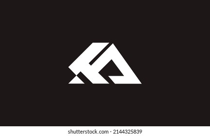 Alphabet letters Initials Monogram logo KA, AK, K and A