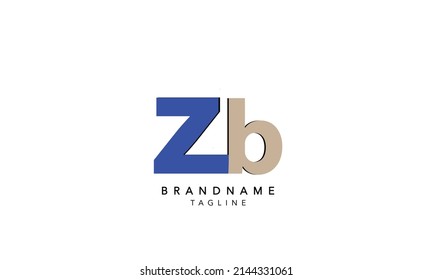Alphabet letters Initials Monogram logo ZB,ZB INITIAL, ZB letter , Z and B