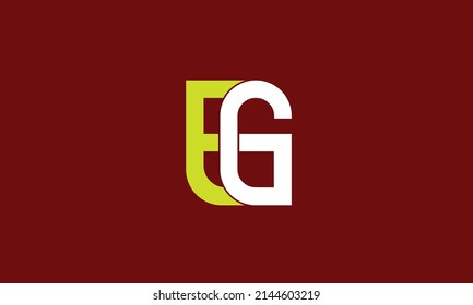 Alphabet letters Initial Monogram Logo EG, GE, E und G