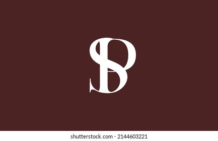 Alphabet letters Initials Monogram logo SP, PS, S and P