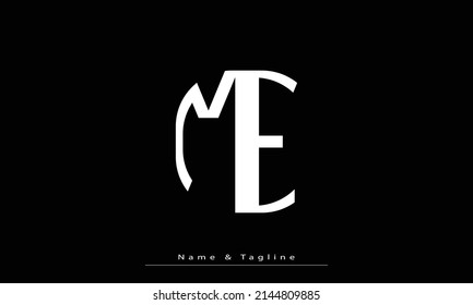 Alphabet Letters Initials Monogram Logo Me Stock Vector (Royalty Free ...