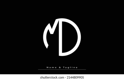 Alphabet letters Initial Monogram Logo MO, OM