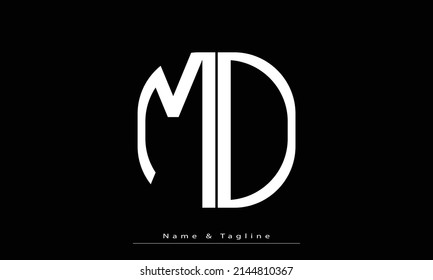 Alphabet letters Initials Monogram logo MO , OM