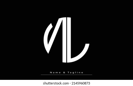 Alphabet letters Initials Monogram logo NL , LN