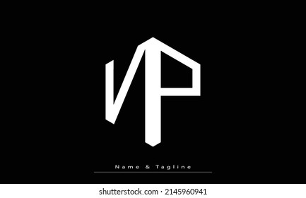 Alphabet letters Initials Monogram logo NP , PN