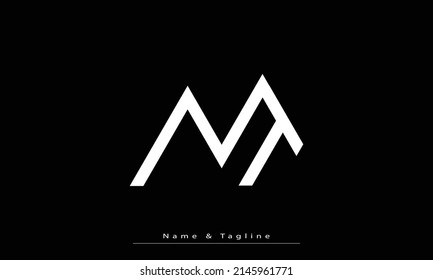 Alphabet letters Initials Monogram logo NT , TN