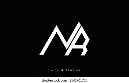Alphabet letters Initials Monogram logo NR , RN