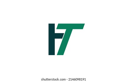 Alphabet letters Initial Monogram Logo HT, TH, H und T