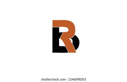Alphabet letters Initial Monogram Logo BR, RB, B und R