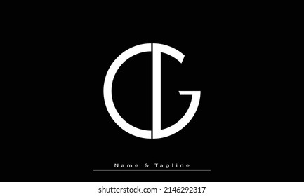 Alphabet letters Initials Monogram logo OG , GO