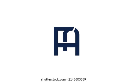 Alphabet letters Initials Monogram logo FA, AF, F and A