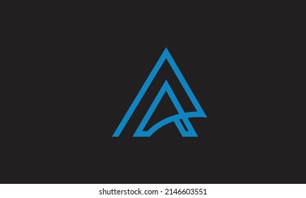 Alphabet letters Initials Monogram logo AA