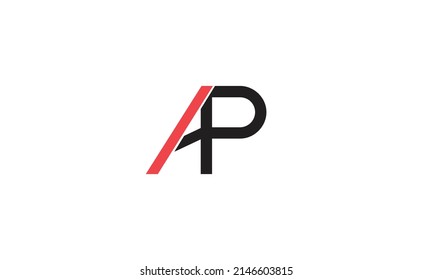 Alphabet letters Initial Monogram Logo AP, PA, A und P