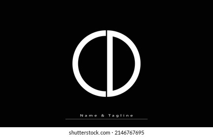 Alphabet letters Initials Monogram logo OD , DO
