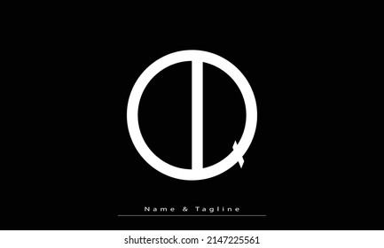 Alphabet letters Initial Monogram Logo OQ , QO