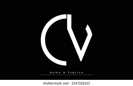 Alphabet letters Initials Monogram logo OV , VO