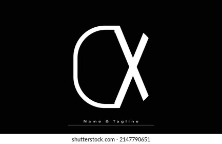 Alphabet letters Initials Monogram logo OX , XO