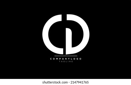 Alphabet letters Initials Monogram logo CD, CD INITIAL, CD letter