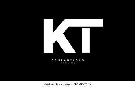 Alphabet Letters Initials Monogram Logo Kt Stock Vector (Royalty Free ...