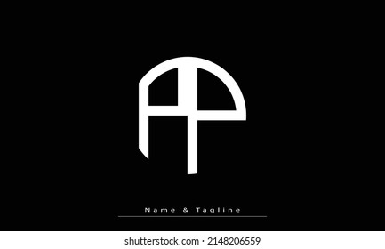 Letras alfabéticas Iniciales Monograma PP