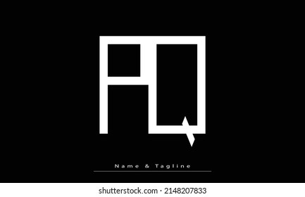 Alphabet letters Initials Monogram logo PQ , QP
