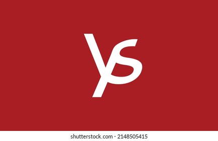 Letras alfabéticas Iniciales Logotipo Monograma SÍ, SY, Y y S