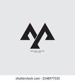 Alphabet letters Initials Monogram logo MY YM M Y