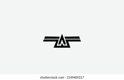 Alphabet letters Initial Monogram Logo TA AT T A