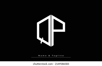 Alphabet letters Initials Monogram logo QP , PQ