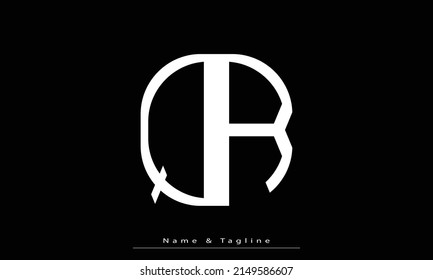 Alphabet letters Initials Monogram logo QR , RQ