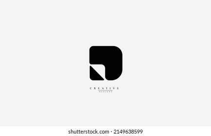 Alphabet letters Initials Monogram logo D