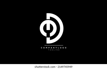 Alphabet letters Initial Monogram Logo OD, OD INITIAL, OD Letter