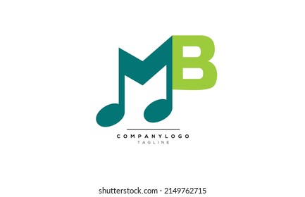 Letras alfabéticas Iniciales Monograma MB, MB INITIAL, MB letra