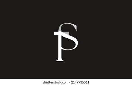 Alphabet letters Initials Monogram logo TS, ST, T and S