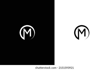 Alphabet letters Initials Monogram logo MI, IM, M