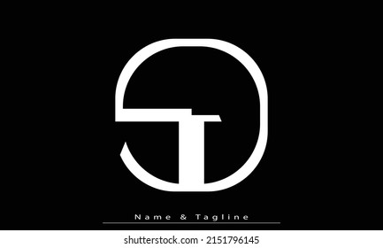 Alphabet letters Initials Monogram logo SJ , JS