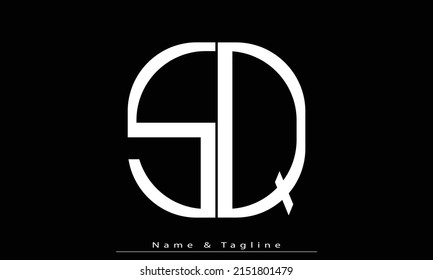Alphabet letters Initials Monogram logo SQ , QS