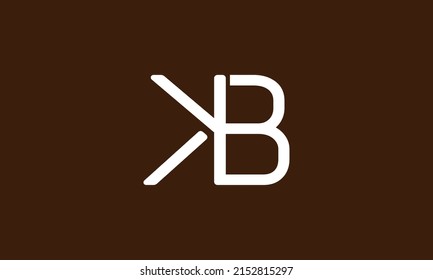 Alphabet letters Initials Monogram logo KB, BK, K and B