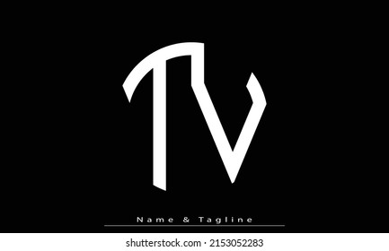 Alphabet Letters Initials Monogram Logo Tv Stock Vector (Royalty Free ...