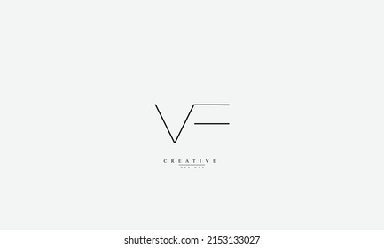 Alphabet letters Initials Monogram logo VF FV V F 