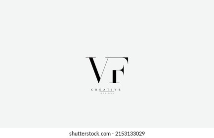 Alphabet letters Initials Monogram logo VF FV V F 