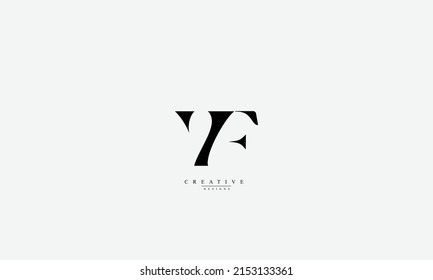 Alphabet letters Initials Monogram logo VF FV V F 