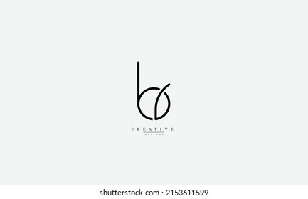 Alphabet letters Initials Monogram logo br rb b r 
